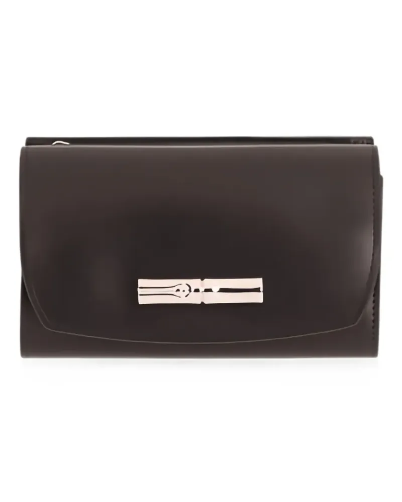 Longchamp Portemonnaie mit Logo-Schild - Schwarz Schwarz