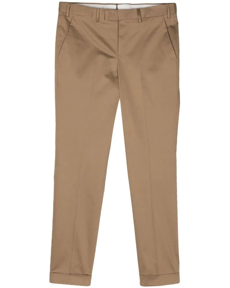 PT TORINO Halbhohe Tapered-Hose - Nude Nude