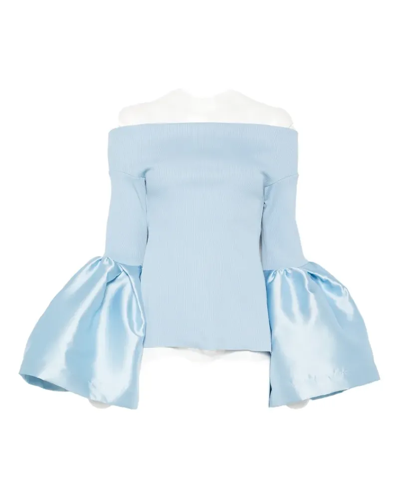 Marques ' Almeida off-shoulder blouse - Blau Blau