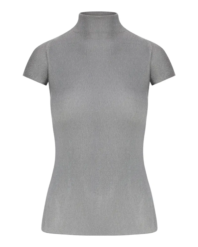 Giorgio Armani Gerippter Pullover - Grau Grau