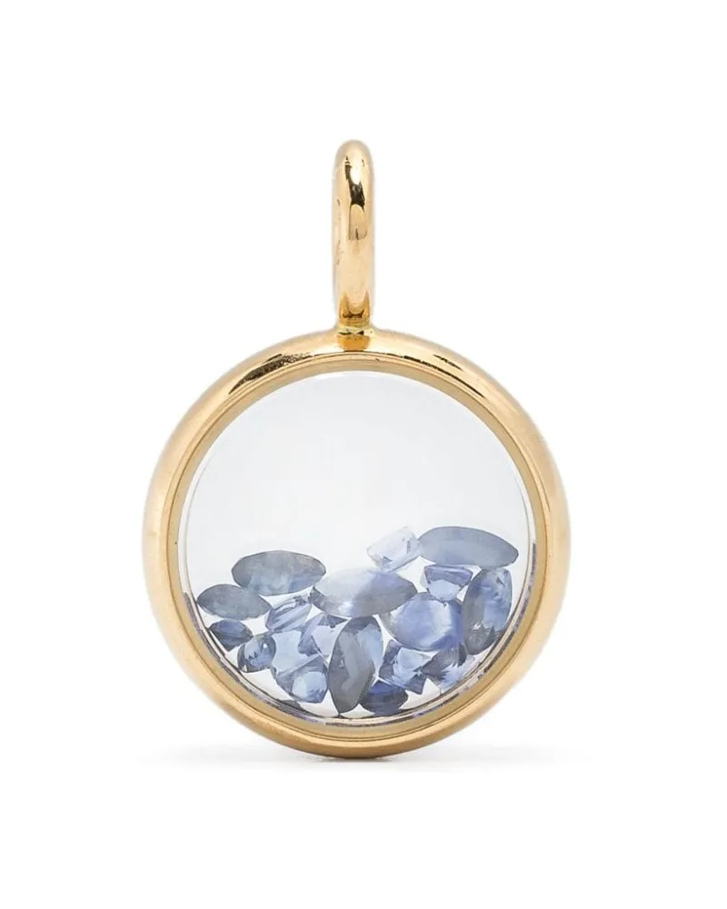 Aurélie Bidermann 18kt Mini Chivor Gelbgoldanhänger mit Saphir Gold