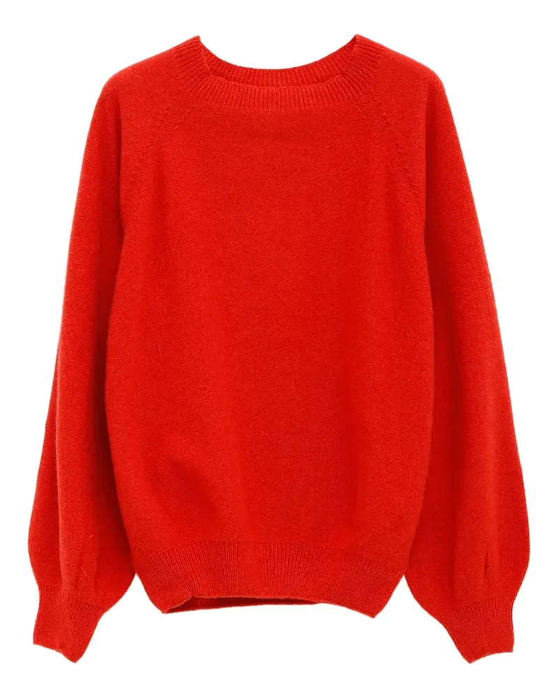 Baserange Soar Purl Pullover mit Raglanärmeln - Rot Rot
