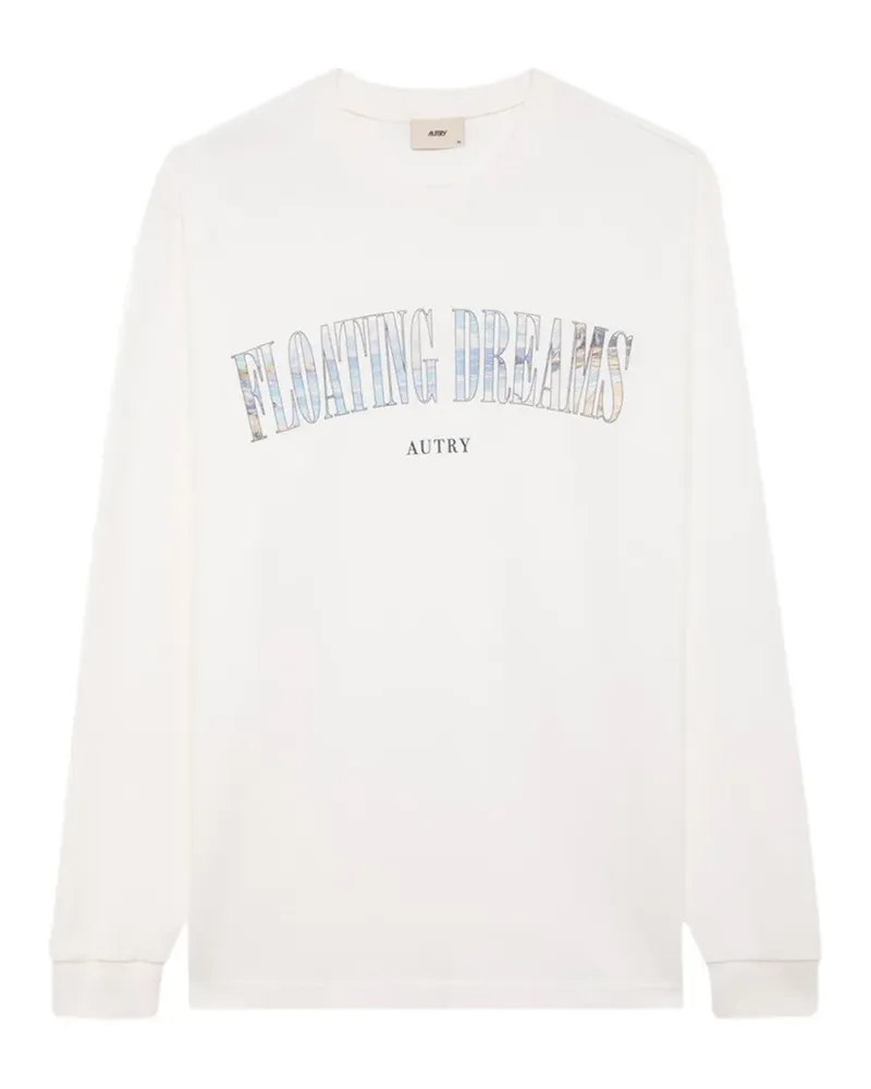 AUTRY Landscape long-sleeve cotton T-shirt - Nude Nude