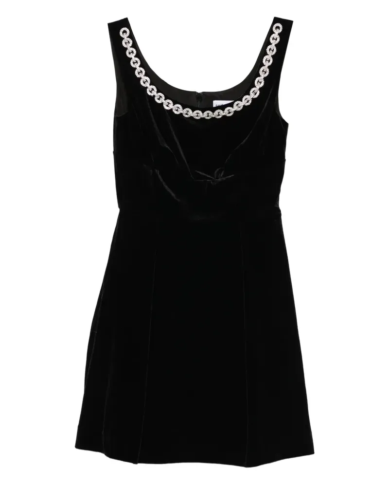 Self-Portrait Kleid mit Kettendetail - Schwarz Schwarz