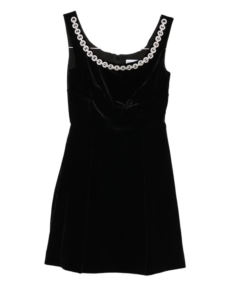 Self-Portrait chain-embellished dress - Schwarz Schwarz