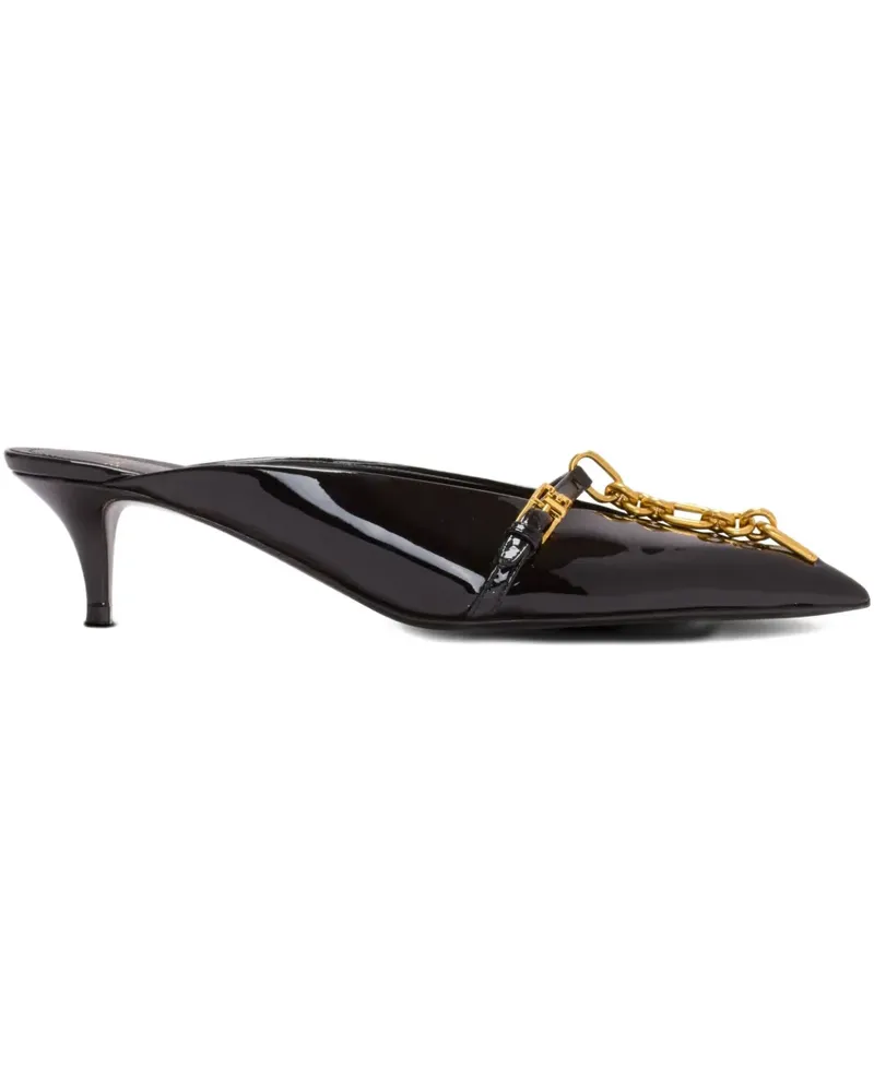 Balmain Sync Mules - Schwarz Schwarz