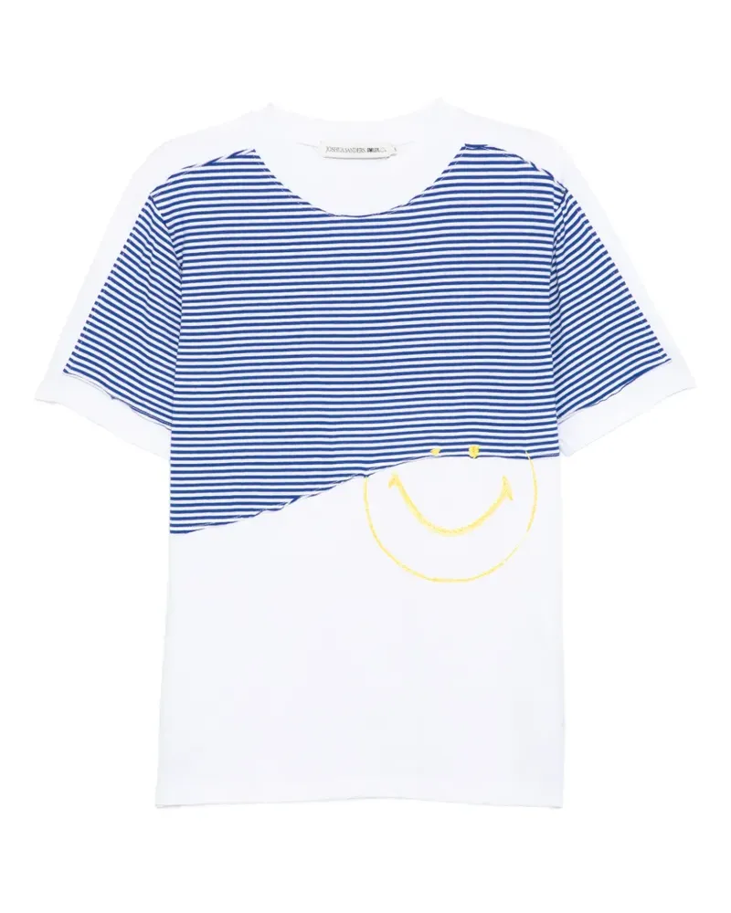 Joshua Sanders T-Shirt mit Streifen - Weiß Weiß