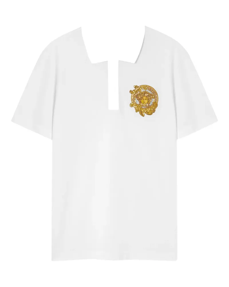 Versace Klassisches Poloshirt - Weiß Weiß