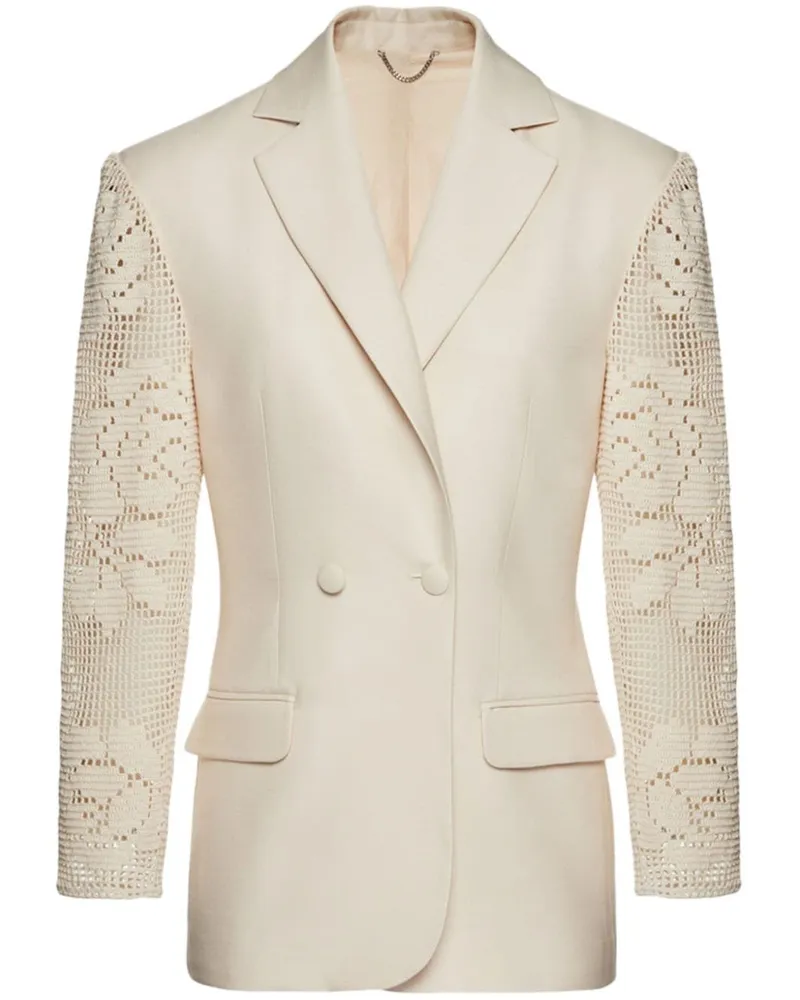Magda Butrym Blazer aus Häkelspitze - Nude Nude