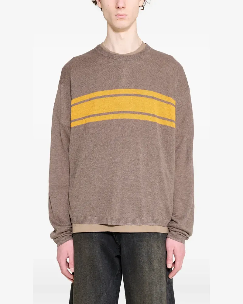 Stüssy Gestreifter Pullover - Braun Braun