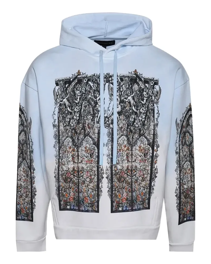 WHO DECIDES WAR Ignatius Hoodie mit grafischem Print - Blau Blau