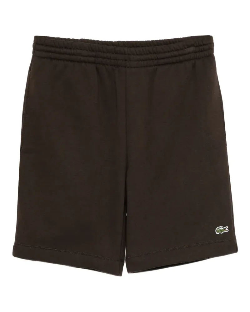 Lacoste Shorts mit Logo-Stickerei - Braun Braun