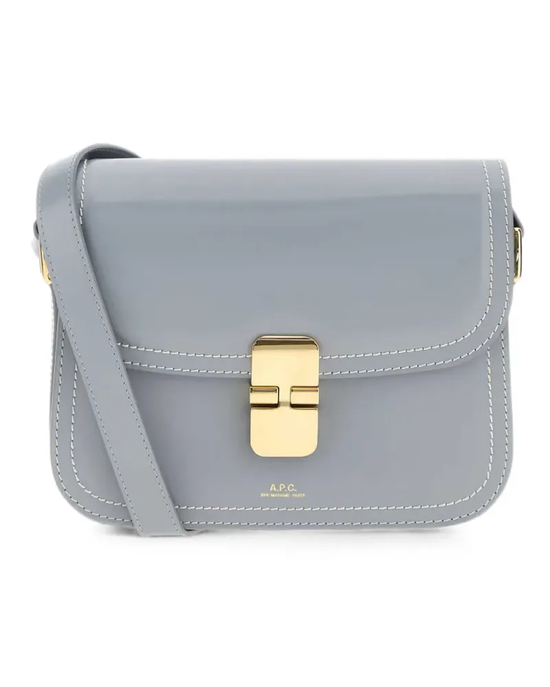 A.P.C. Kleine Grace Schultertasche - Blau Blau