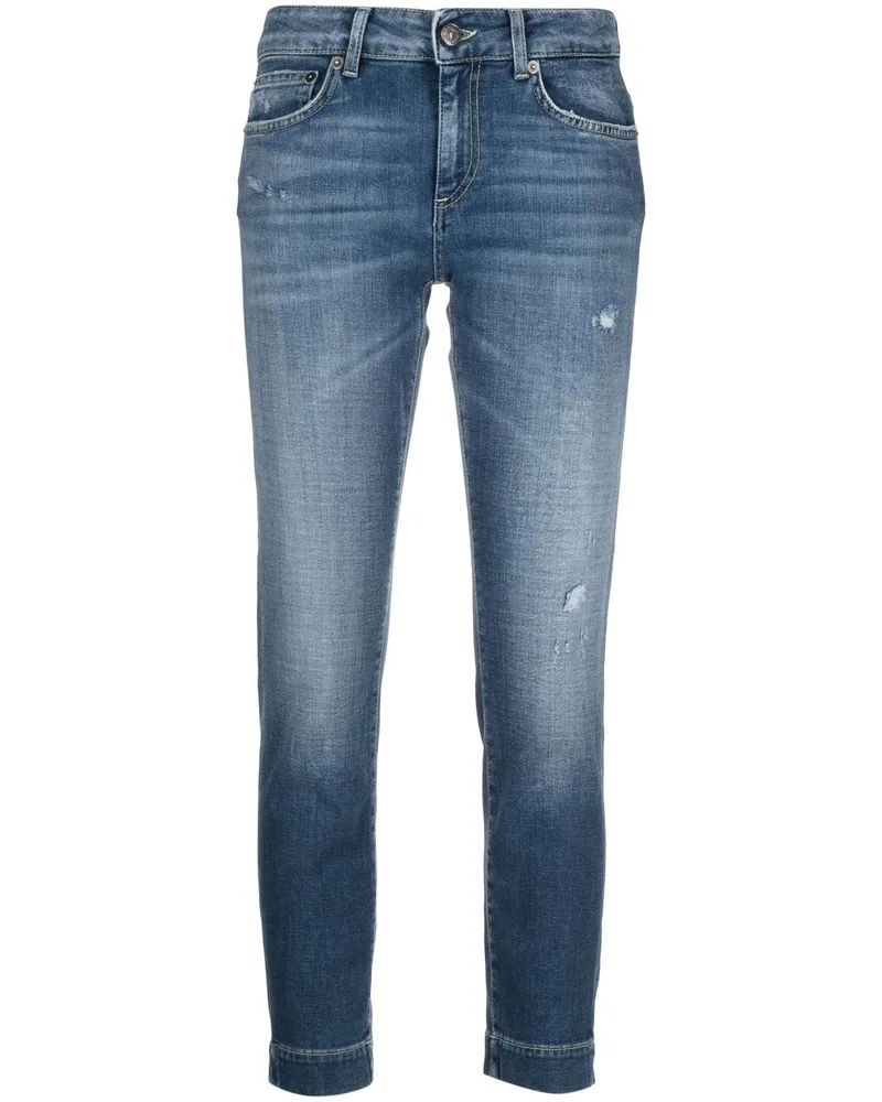 Dondup Cropped-Jeans Blau