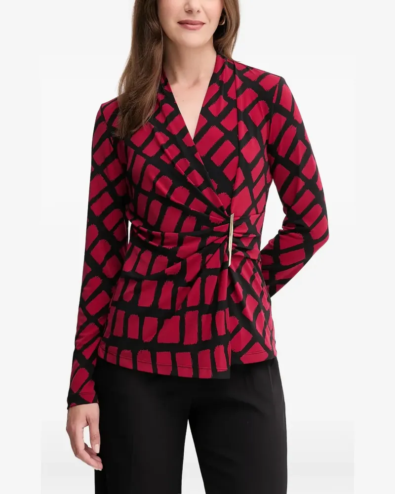 Joseph Ribkoff geometric-pattern blouse - Rot Rot