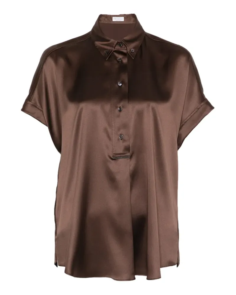 Brunello Cucinelli Geknöpfte Bluse - Braun Braun