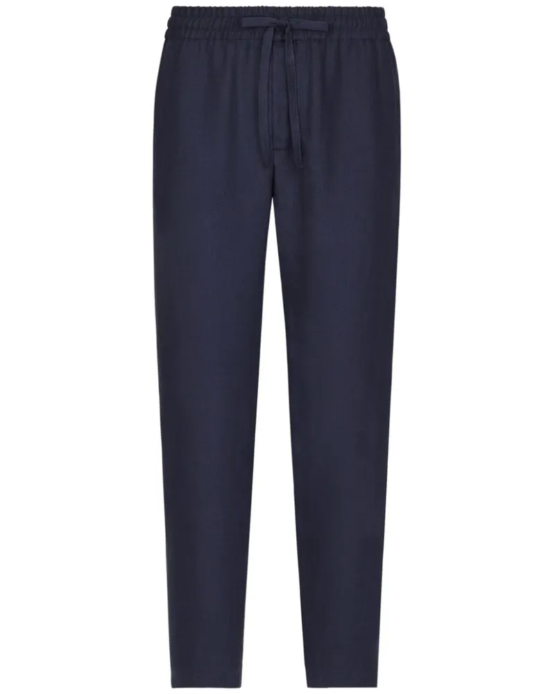 Dolce & Gabbana Jogginghose aus Leinen - Blau Blau