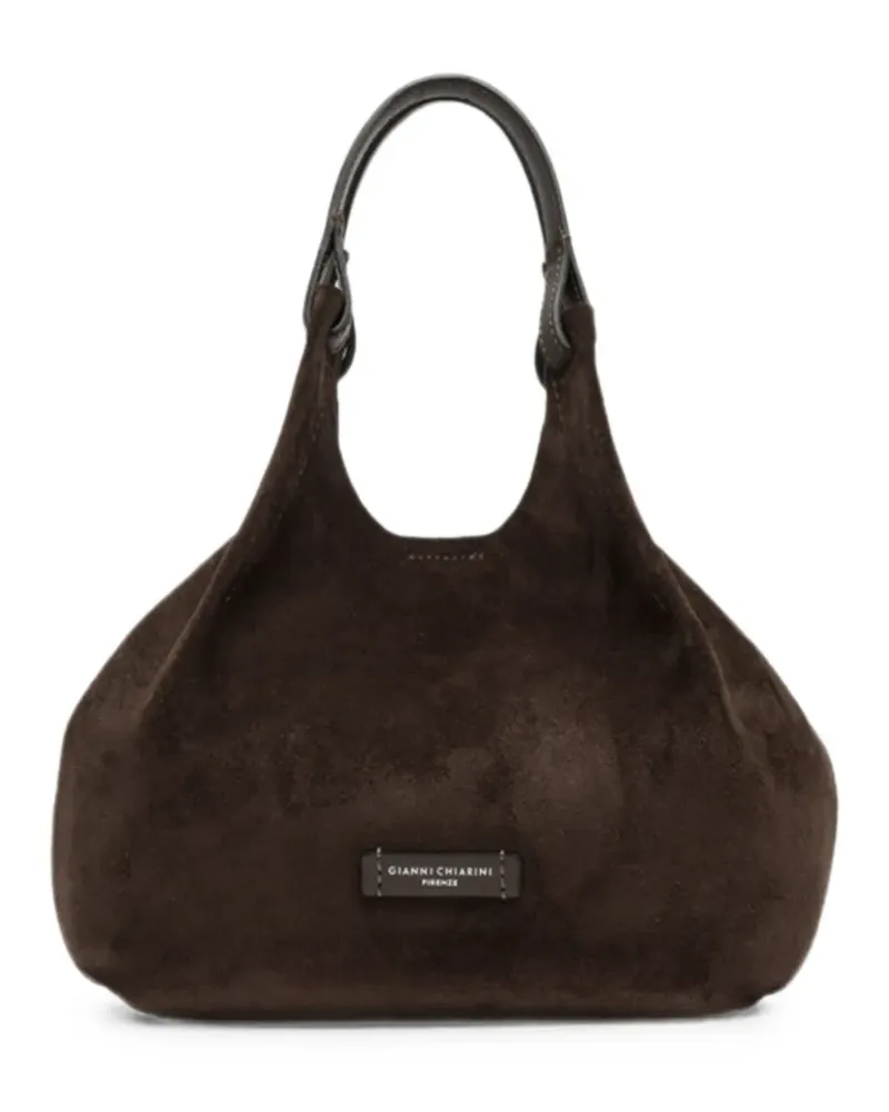 Gianni Chiarini Dua Tote Bag mit Logo - Braun Braun