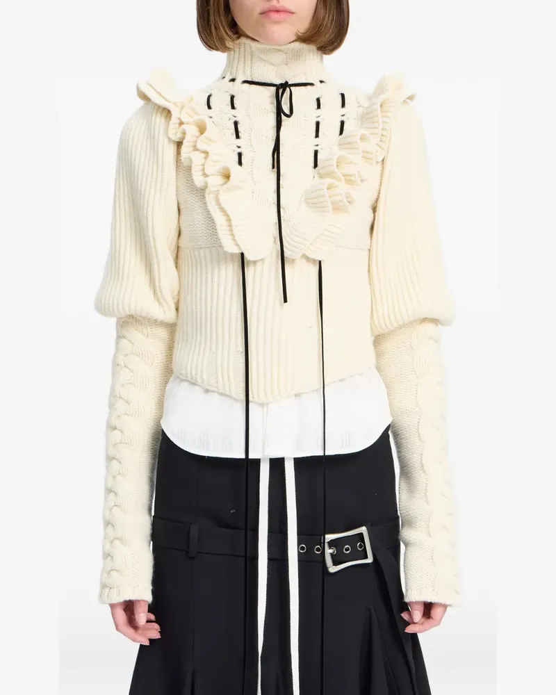 Ann Demeulemeester Pullover mit Zopfmuster - Nude Nude