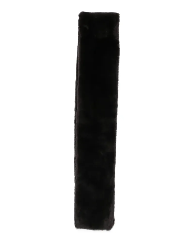 AGNONA Schal aus Shearling - Schwarz Schwarz