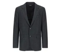 Anzug mit Prince of Wales-Karo - Grau