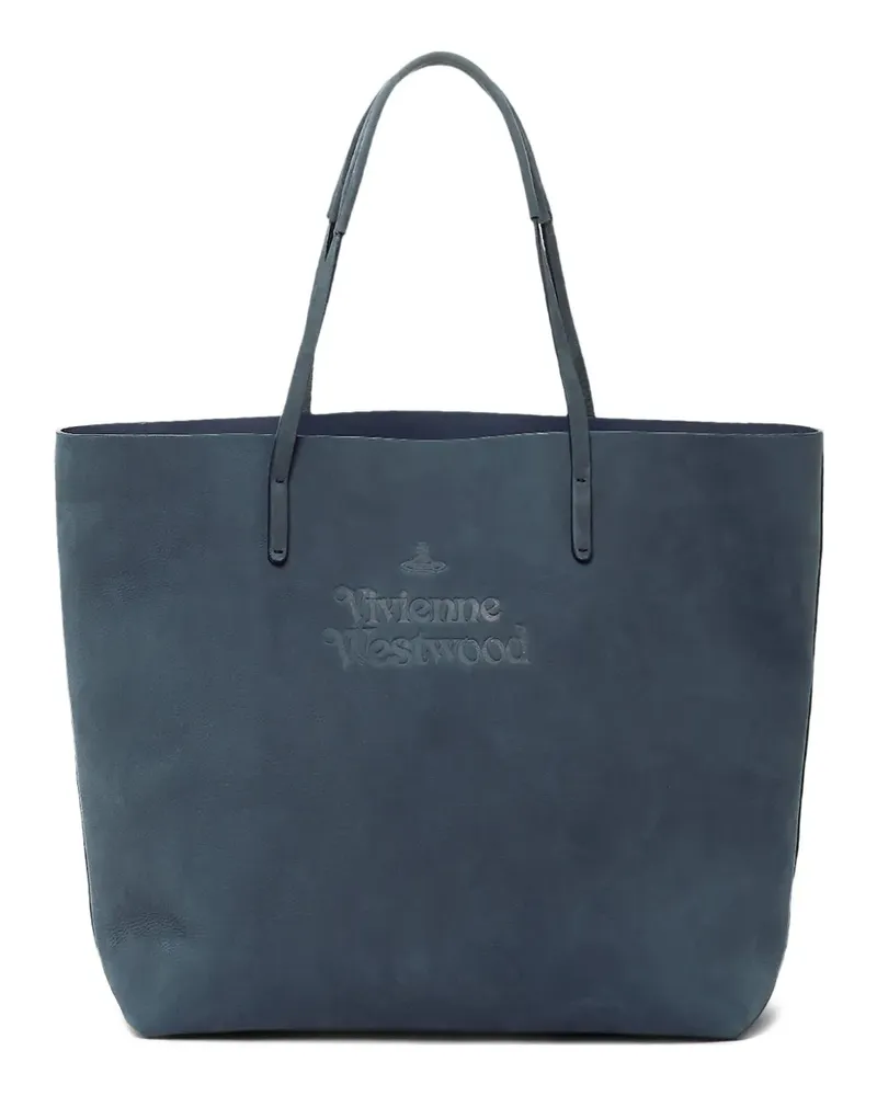 Vivienne Westwood embossed shoulder bag - Blau Blau
