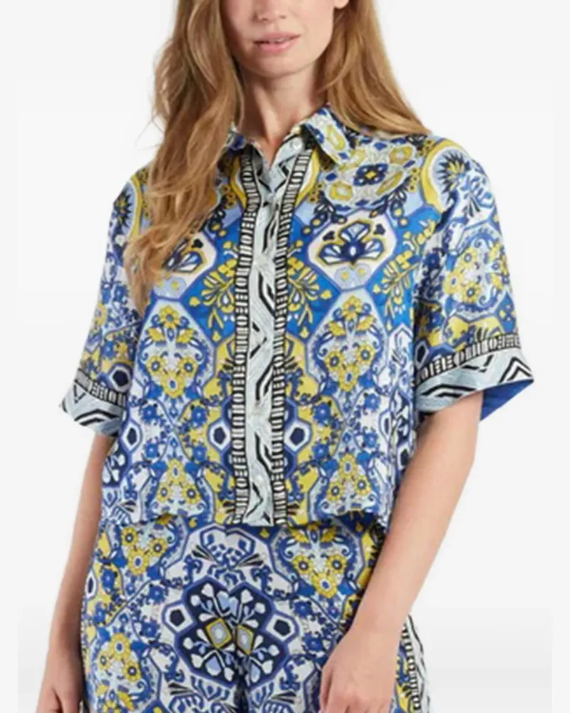 Derhy patterned shirt - Blau Blau