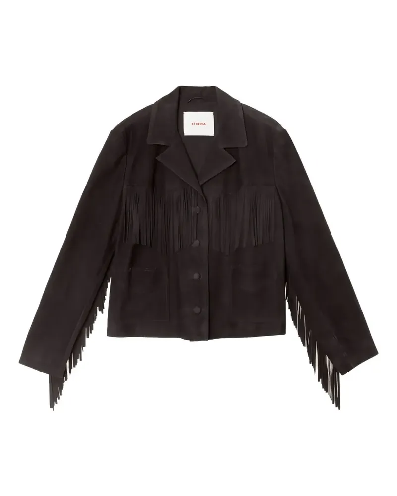 Xírena Clyde fringe-detail jacket - Schwarz Schwarz