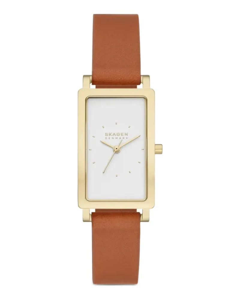 Skagen Hagen Lille Armbanduhr mit eckiger Form 22mm - Weiß Weiß