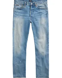 Ralph Lauren Gerade Jeans im Distressed-Look Blau