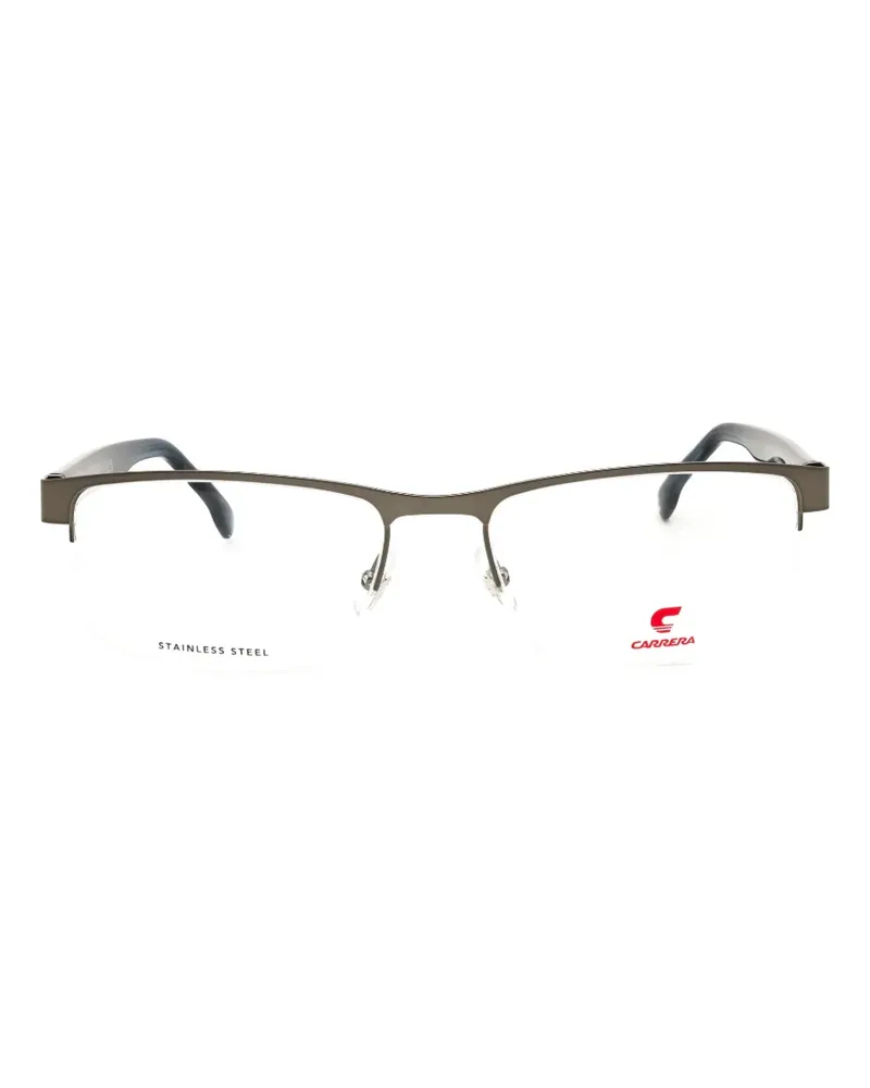Carrera rectangle semi-rim glasses - Grau Grau
