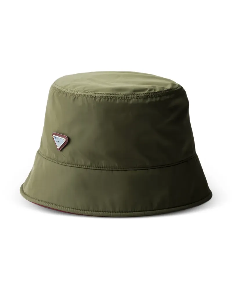 Prada Fischerhut aus Re-Nylon - Grün Grün