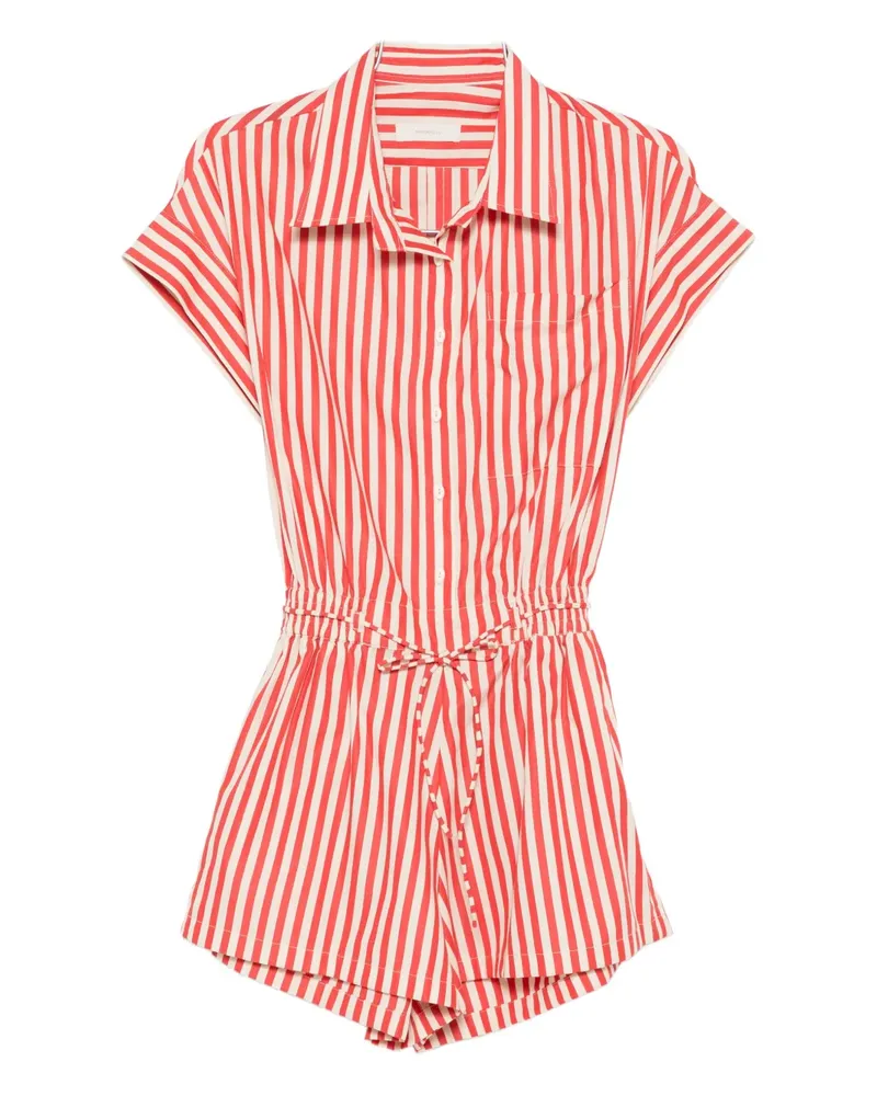 Faithfull The Brand Orozco striped playsuit - Rot Rot