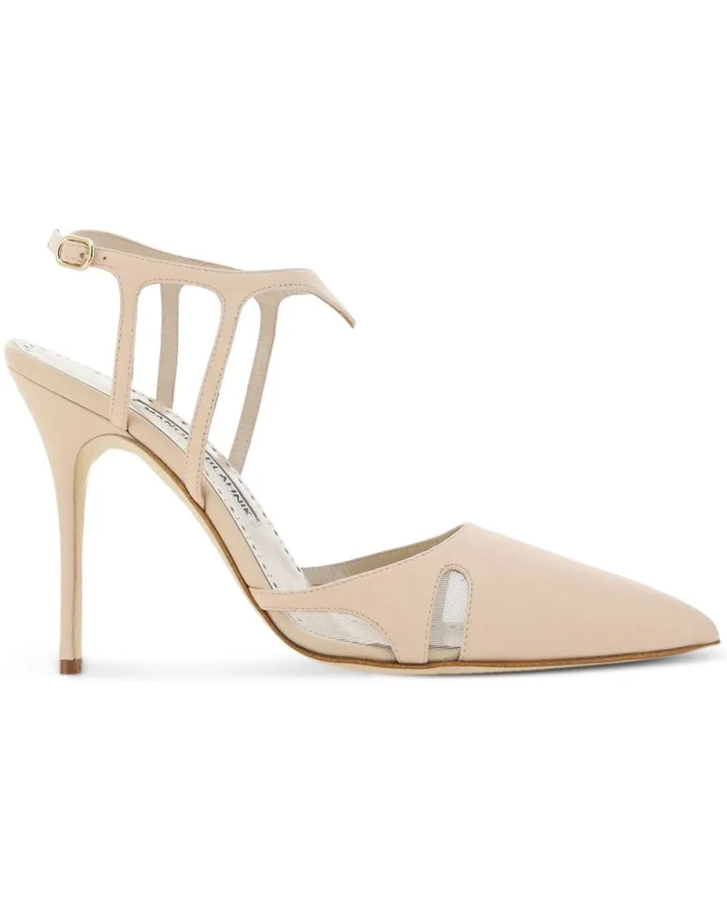 Manolo Blahnik Arcadia Fabio Pumps 105mm - Nude Nude