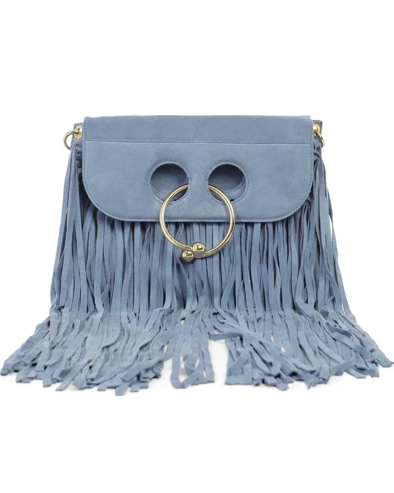 J.W.Anderson Pierce' Schultertasche mit Fransen - Blau Blau
