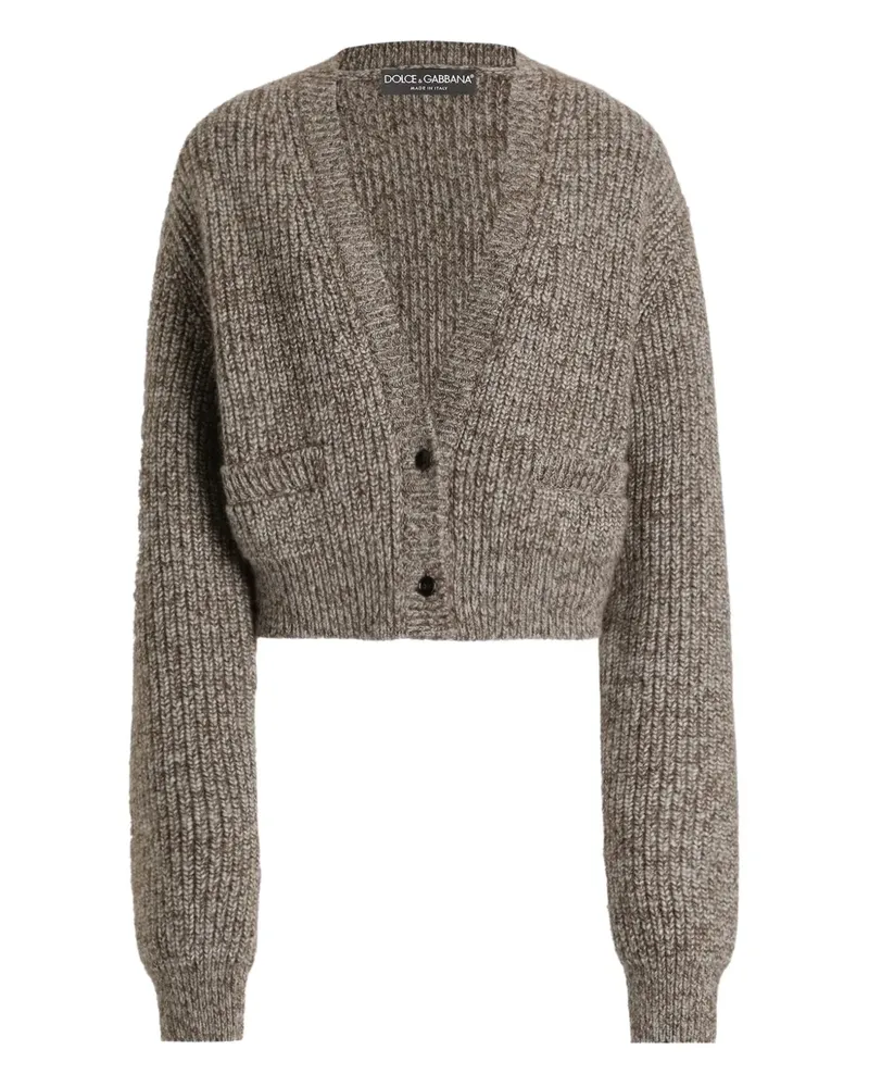 Dolce & Gabbana Grob gestrickter Cardigan - Braun Braun