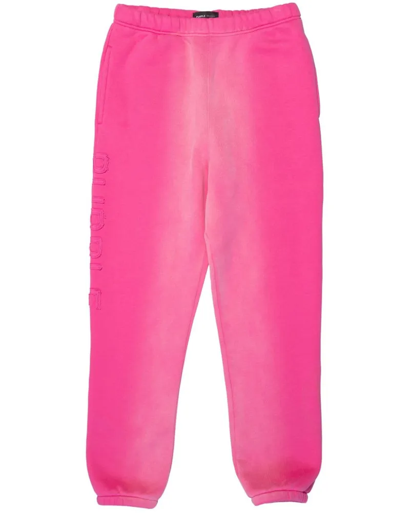 PURPLE BRAND Jogginghose mit Bleach-Effekt - Rosa Rosa