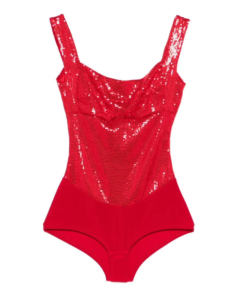 ATU Body Couture Body mit Pailletten - Rot Rot