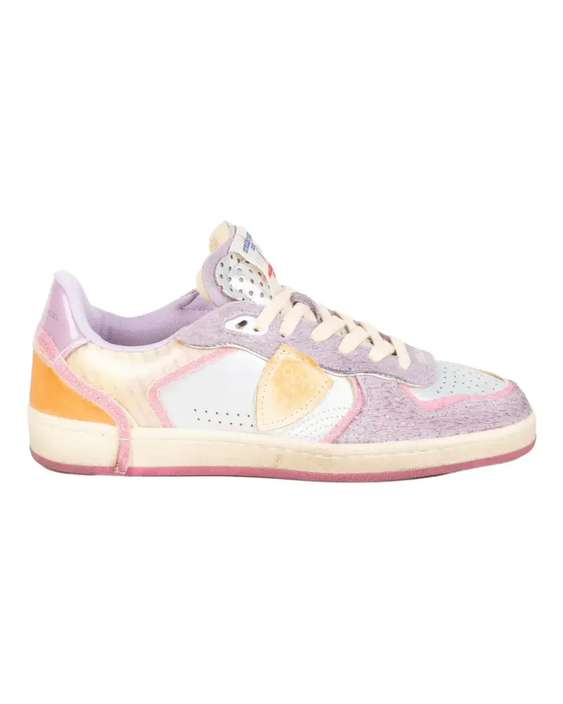 Philippe Model Pgal logo-patch panelled sneakers - Violett Violett