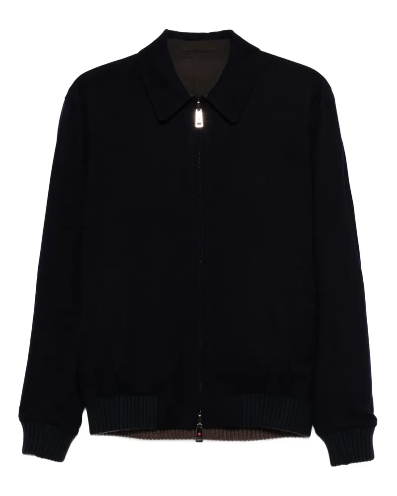 KIRED Jacke mit gerippten Bündchen - Blau Blau