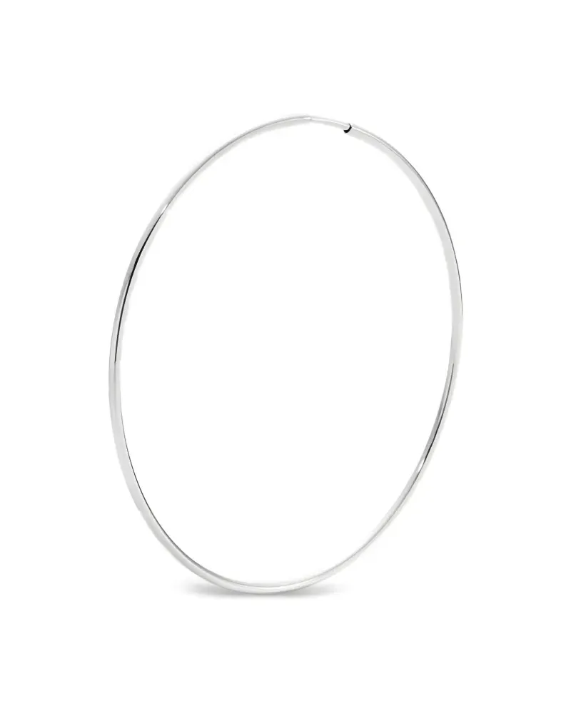 Maria Black 14kt recycelte Gossamer Weißgoldcreole - Silber Silber