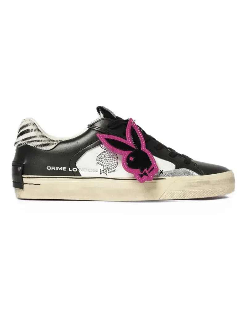 Crime x Playboy zebra-print sneakers - Schwarz Schwarz