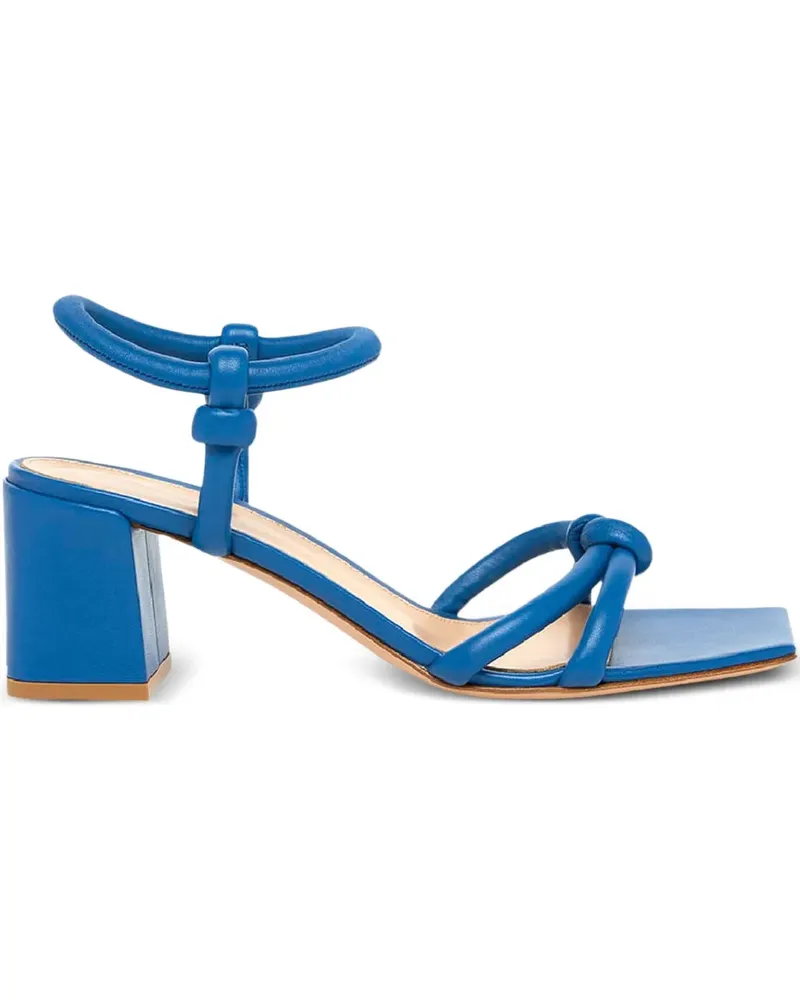 Gianvito Rossi Knotted Riemchensandalen 55mm - Blau Blau