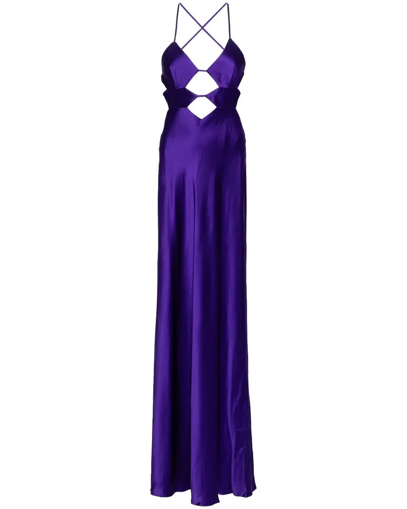 mason by michelle mason Abendkleid mit Cut-Out-Detail - Violett Violett