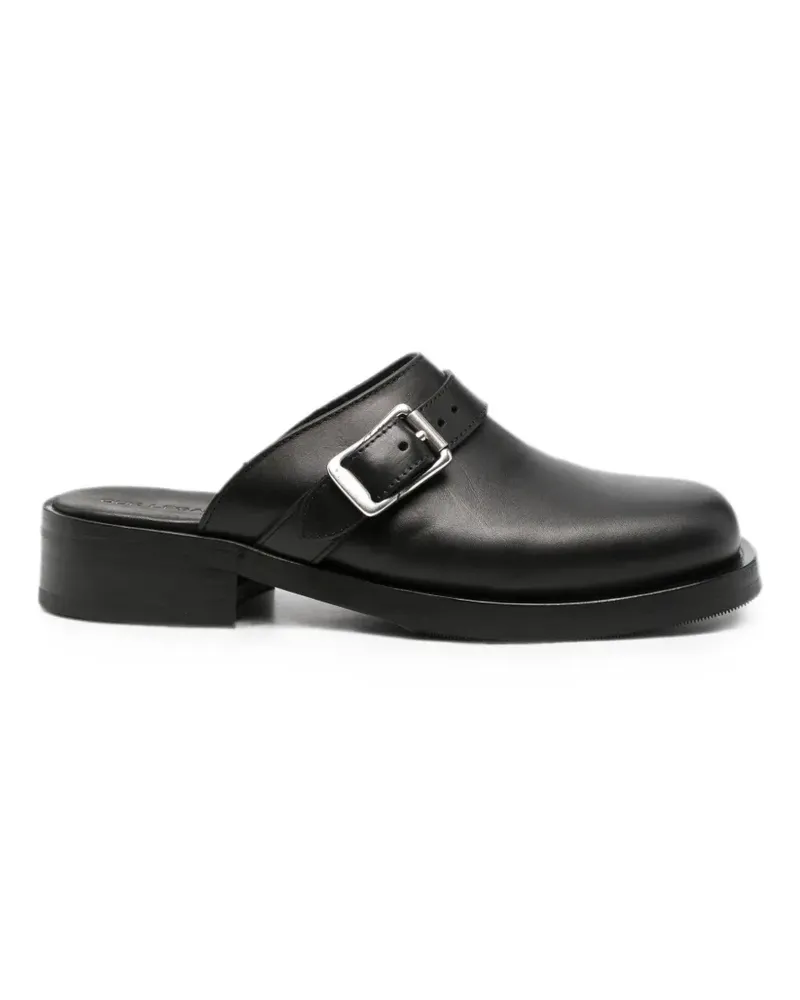 Our Legacy Camion buckle-strap mules - Schwarz Schwarz
