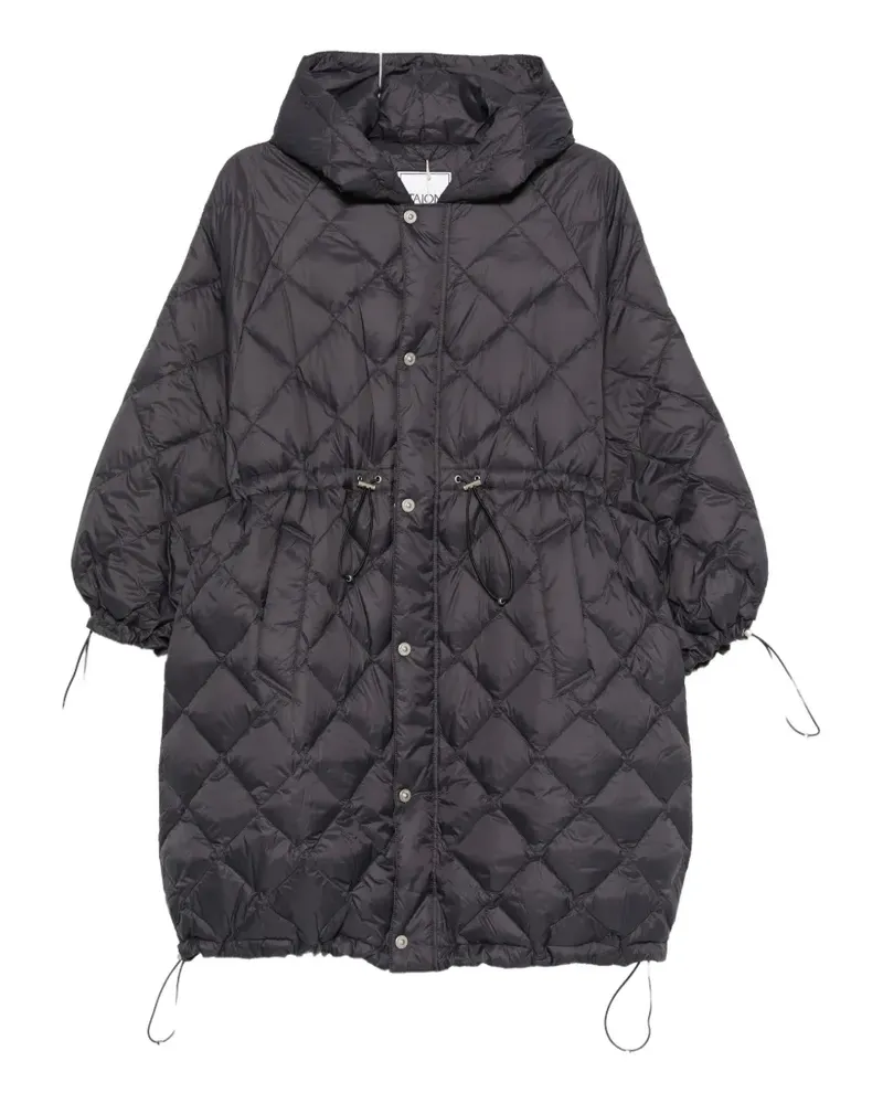 TAION quilted hooded coat - Grau Grau
