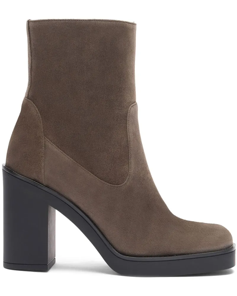 Stuart Weitzman Bethenny Stiefel aus Wildleder - Nude Nude