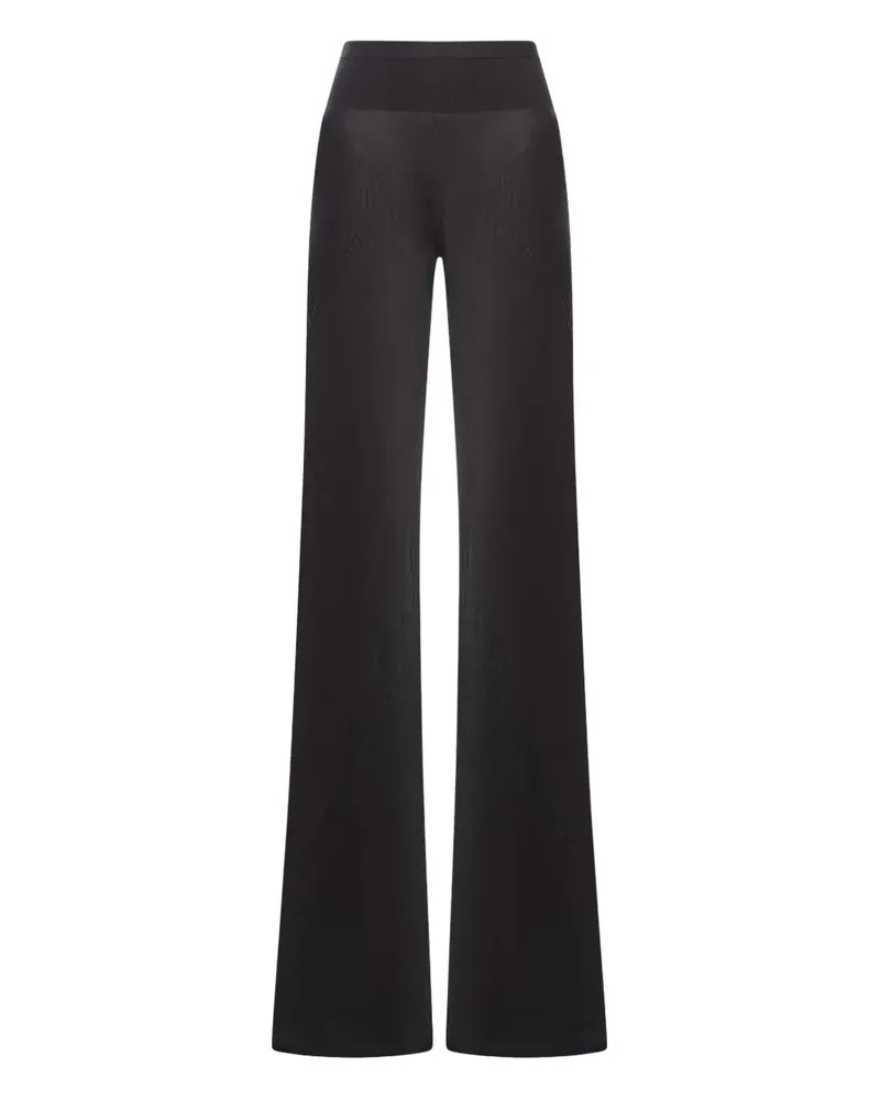 Rick Owens Gerippte Hose - Schwarz Schwarz