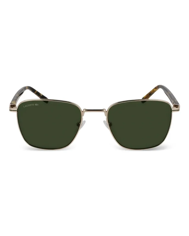 Lacoste Sonnenbrille mit eckigem Gestell - Gold Gold