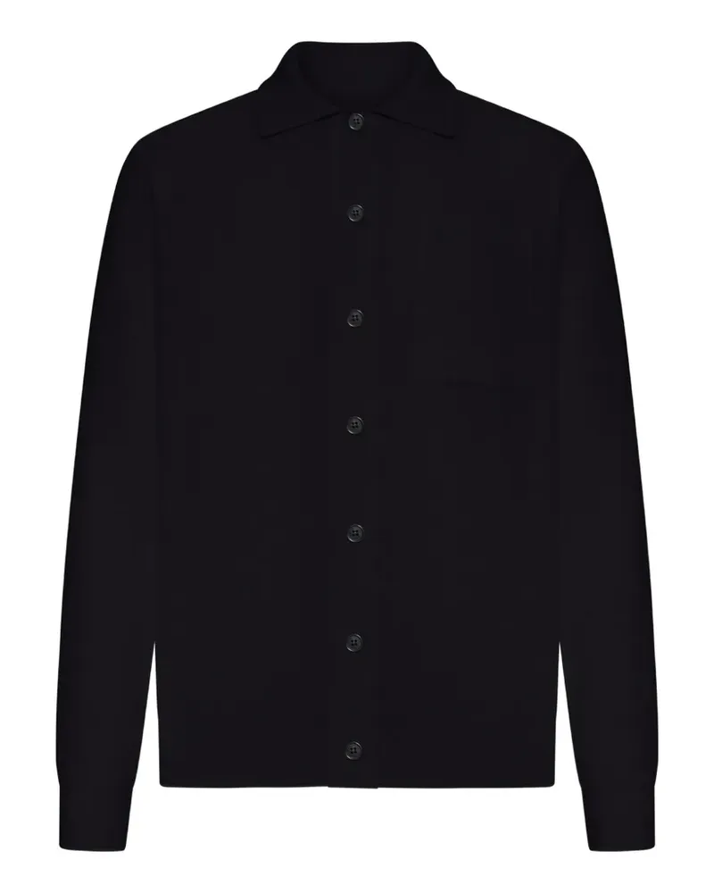 Roberto Collina Hemd mit Tasche - Schwarz Schwarz